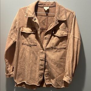 1.4.3. Story by Line Up Brown Jean Jacket